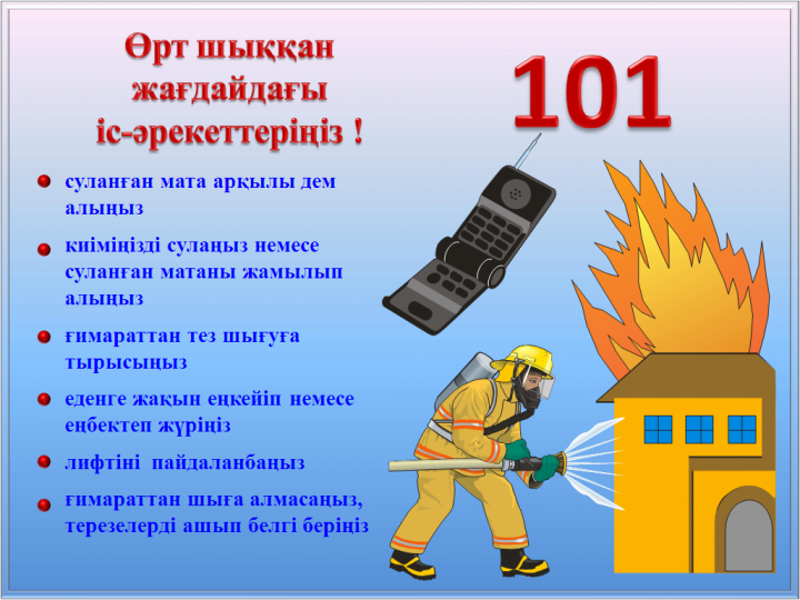 Терроризм актінің қауіпі туынадаған немесе терроризм акті жасалған жағдайдағы әрекеттер туралы  ЖАДЫНАМА